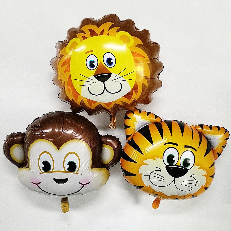 Bong bóng foil hình động vật dùng trong trang trí tiệc mừng em bé