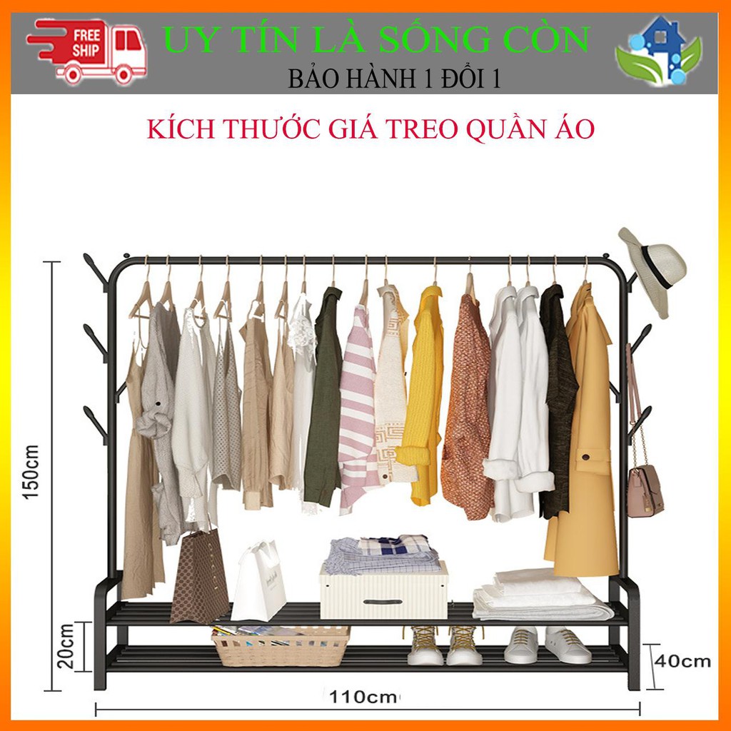 [ HOT HOT HOT ] GIÁ TREO QUẦN ÁO 3 TRONG 1 , 2 NGĂN ĐỂ GIÀY DÉP 2 THANH TREO BAO GIÁ TOÀN QUỐC CÓ NHIỀU MẪU 150CM