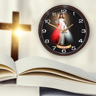 Đồng Hồ Công Giáo Hình CHÚA GIÊSU Jesus Nội Thất Treo Tường Trang Trí Chụp Ảnh