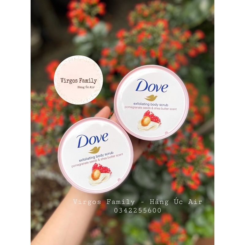 (BILL ÚC) Tẩy da chết body DOVE EXFOLIATING BODY POLISH 225ml