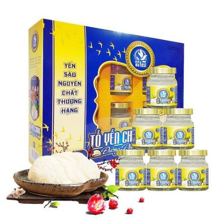 Hộp Yến Chưng Đường Phèn SCNEST 15% tổ yến
