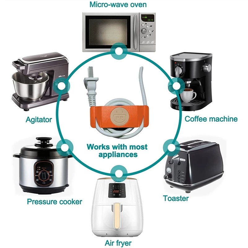 Set 4 Móc Dán Tường Treo Phích Cắm Điện Chịu Lực Tốt