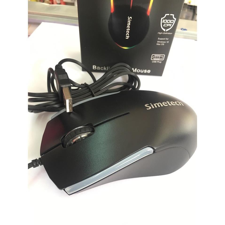 Chuột Mouse SIMETECH X1S LED USB (Click Huano)