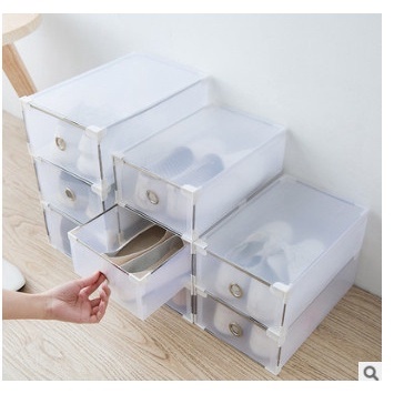 Hộp đựng giày ngăn kéo, hộp đựng giày trong suốt nhựa để đồ đa năng - DND Style