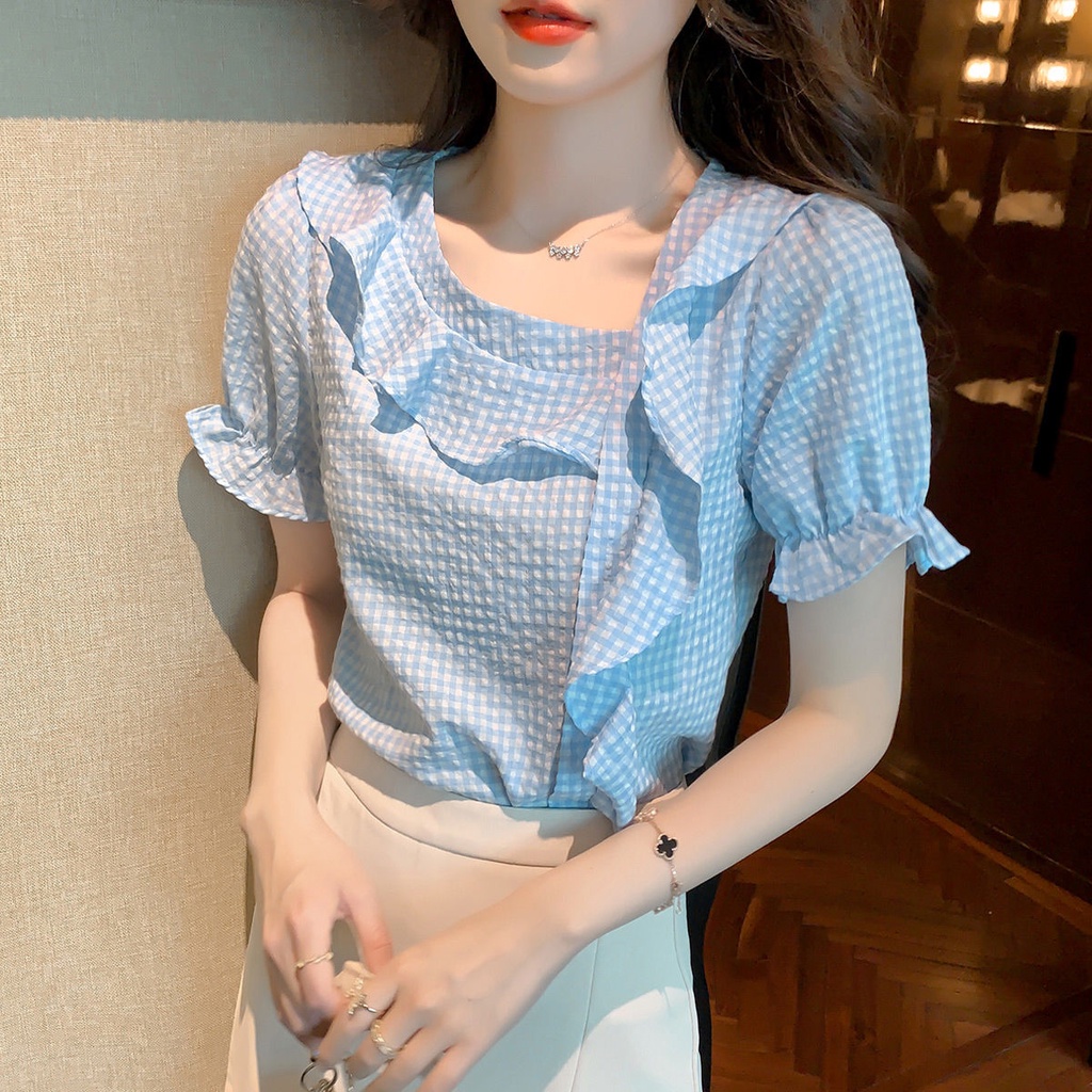 Women's chiffon shirt T-shirt, which is very fairy in stock, summer 20121 new trendy summer thin short-sleeved top, design sense, summer top T-shirt