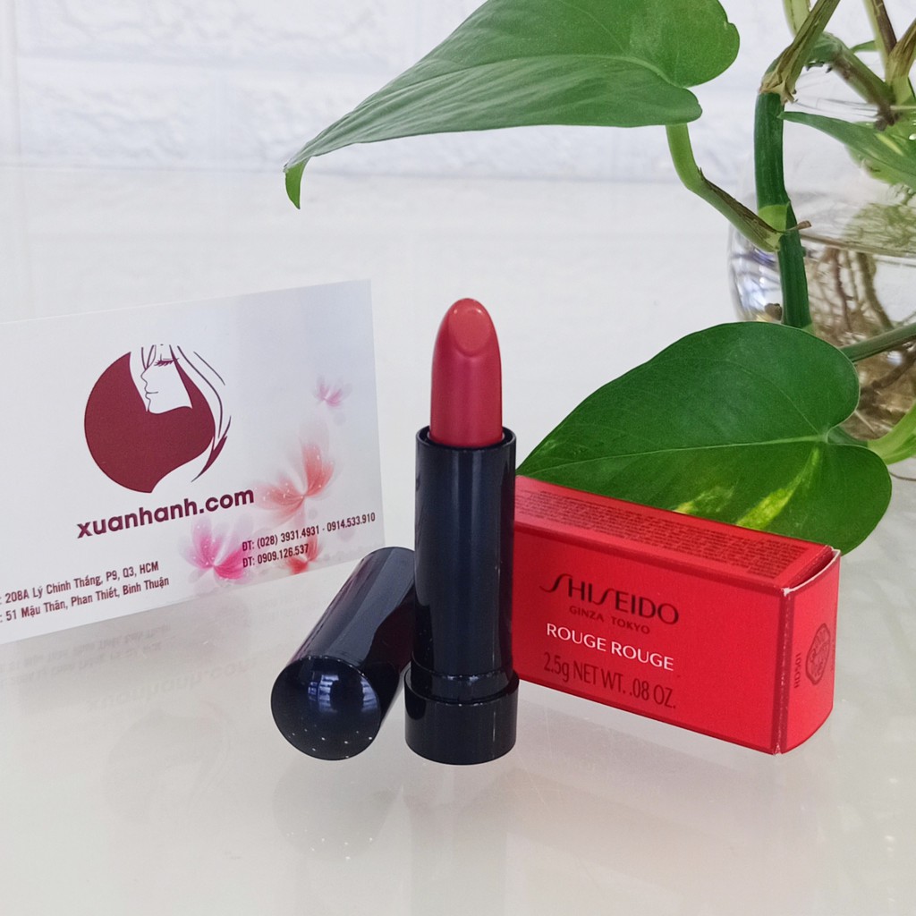 Son Shiseido Rouge Rouge RD501 đỏ, fullbox đẹp, mini nhưng tới 2.5g