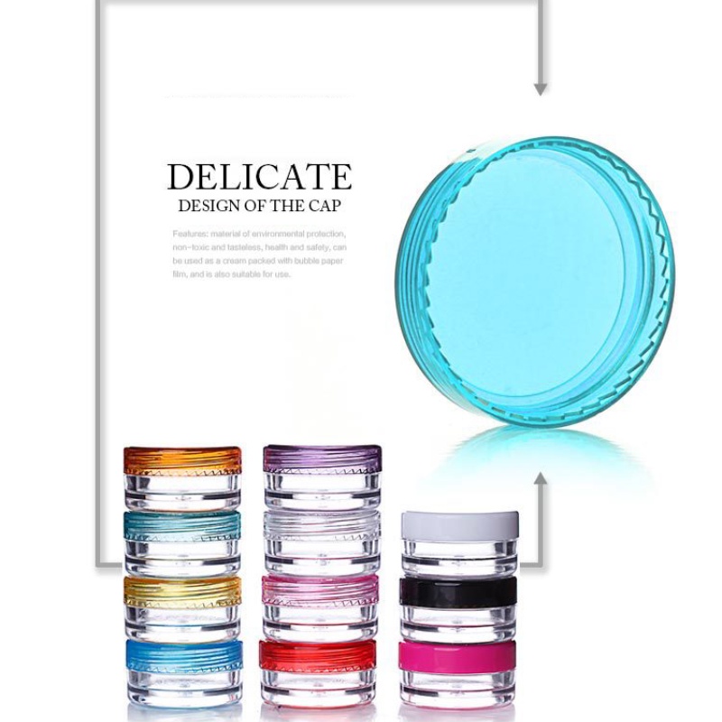 Hộp đựng Kem Nền Tròn 3g Gram Dùng Thử Mẫu Hộp Bao Bì Mỹ Phẩm