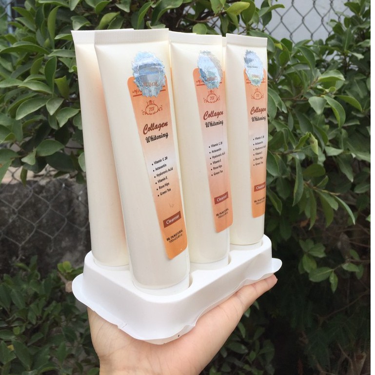 Sữa rửa mặt trắng da collagen whitening