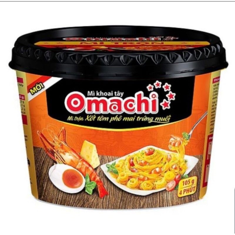 Mì omachi xốt tôm phô mai trứng muối