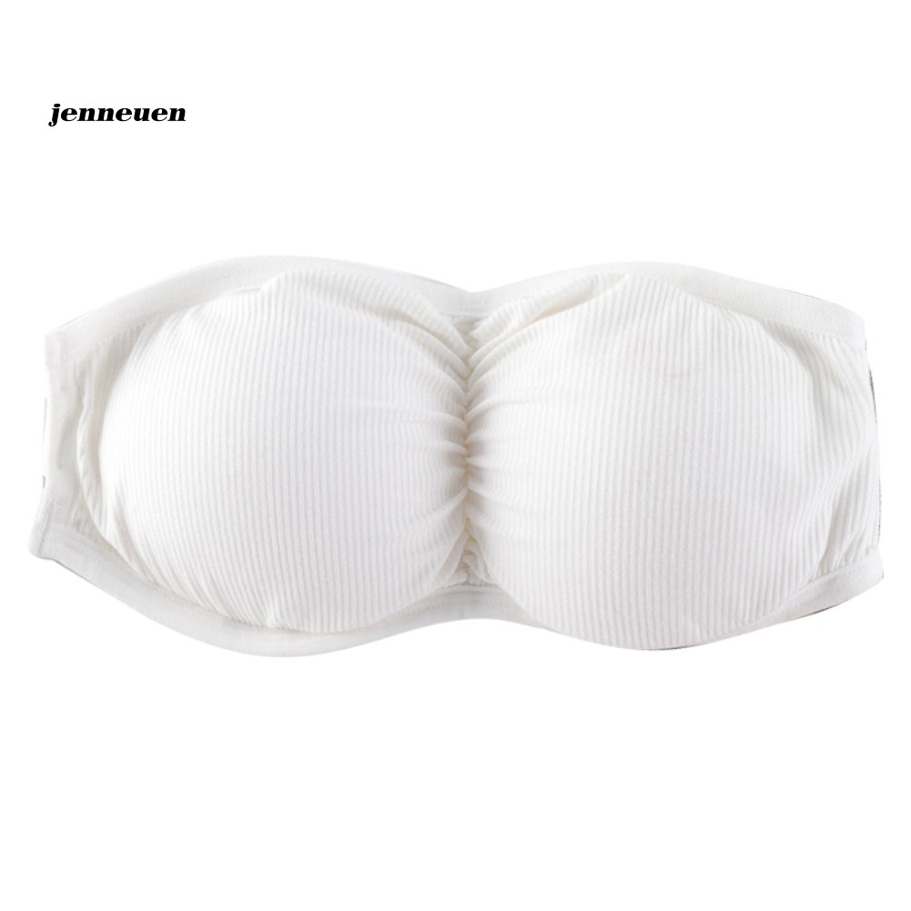 Áo Bra Thể Thao Không Dây Màu Trơn Có Đệm Mút Gợi Cảm Cho Nữ