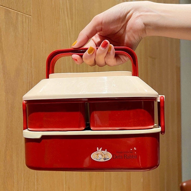 Hộp cơm bento cách nhiệt hai tầng hàn quốc/ hộp cơm văn phòng, du lịch dã ngoại
