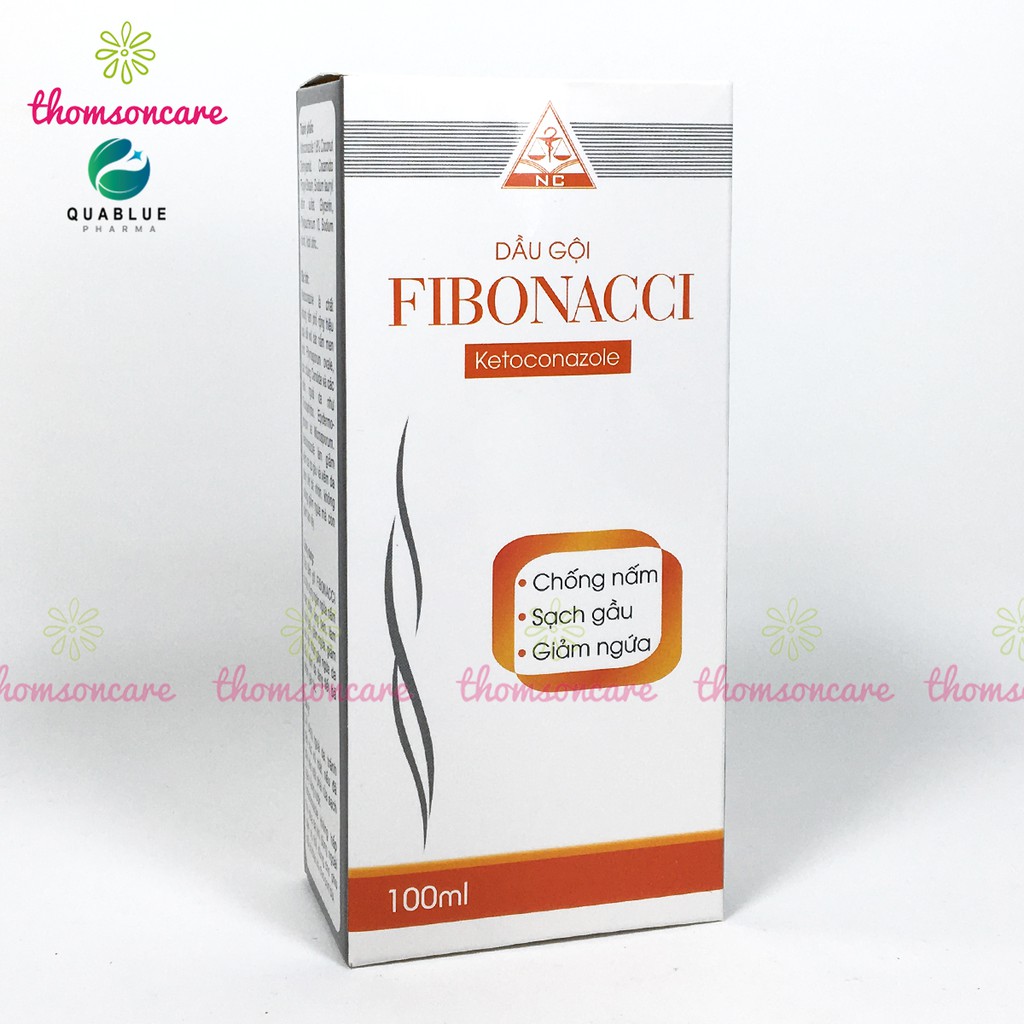 Dầu gội ngăn ngừa gầu Fibonacci chai 100ml - sạch gàu, hết ngứa từ ketoconazole