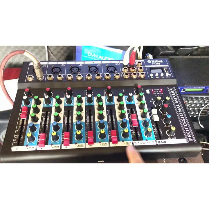 Mixer YAMAHA F7-MB có bluetooth , Chống hú tuyệt đối , giá rẻ phù hợp với phòng hát gia đình