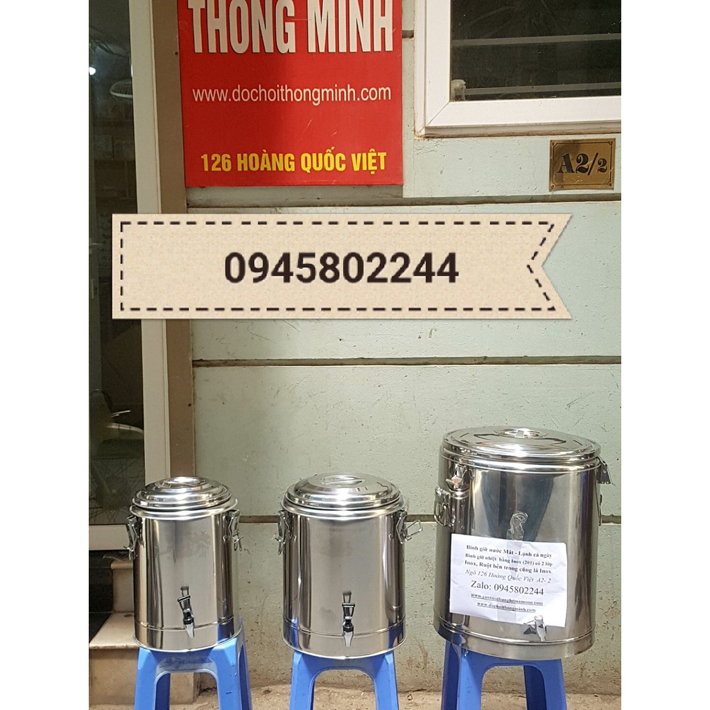 Bình giữ nhiệt bằng inox Thùng inox, nồi ủ cơm, nồi ủ canh, nồi inox giữ nhiệt, thùng inox giữ nhiệt, bình inox giữ nóng
