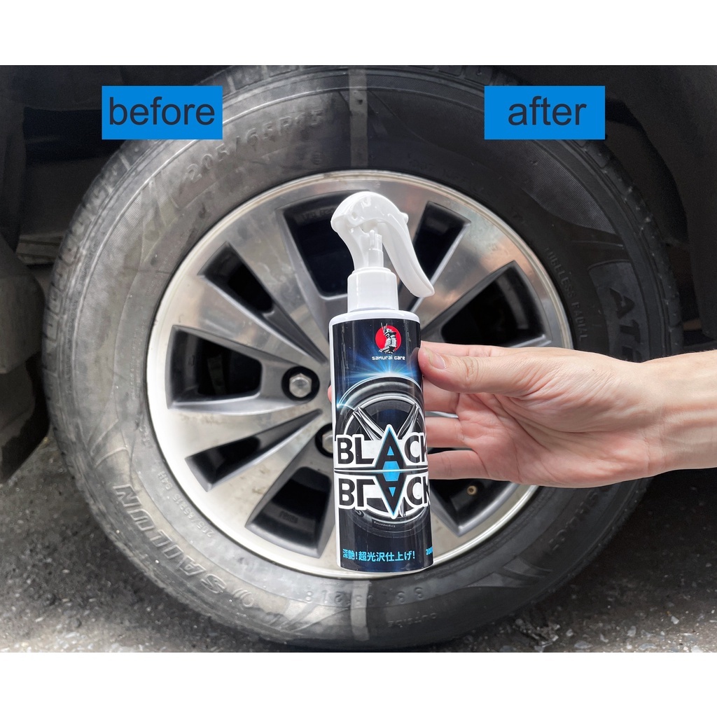 [Hàng chính hãng - Free ship] Chai xịt đánh bóng làm sạch lốp xe - Bảo vệ lốp xe Samurai Care 200ml