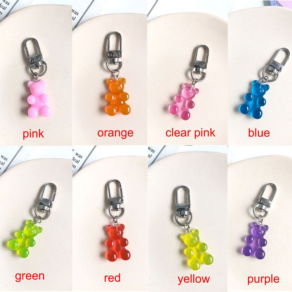 Móc Chìa Khóa Hình Gấu Gummy Nhiều Màu Dễ Thương Cho Nữ