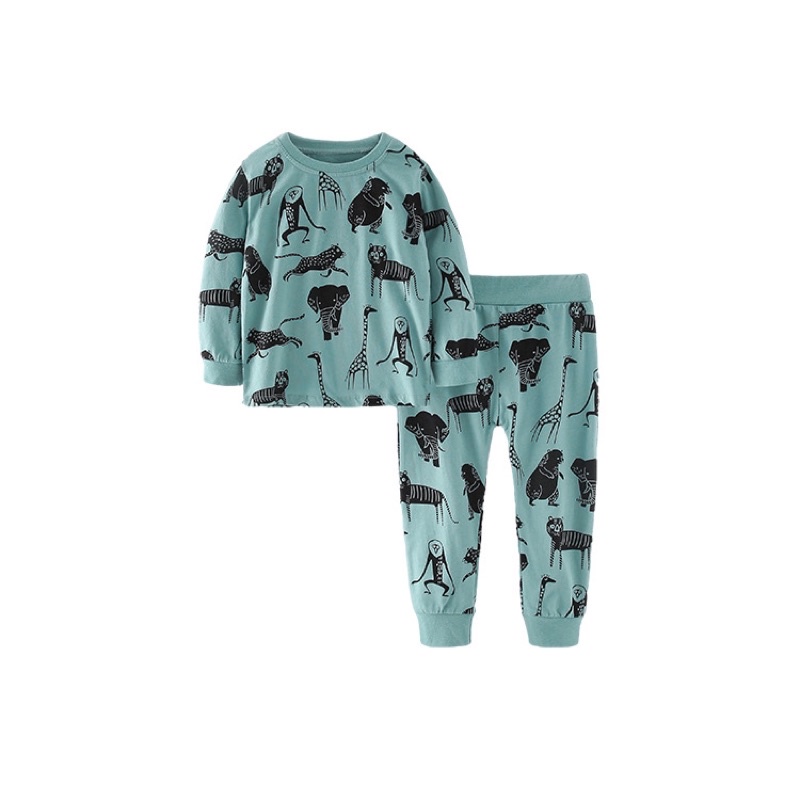 BỘ ĐỒ/SET ĐỒ DÀI TAY BÉ TRAI 15-30KG COTTON