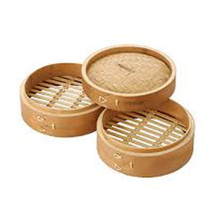 Xửng hấp 2 tầng lồng hấp tre lồng hấp bánh bao há cảo 15 20 25 30cm