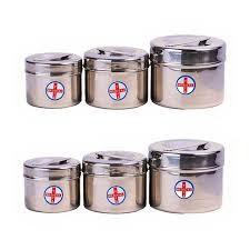 Hộp Đựng Bông Cồn Inox - Các size