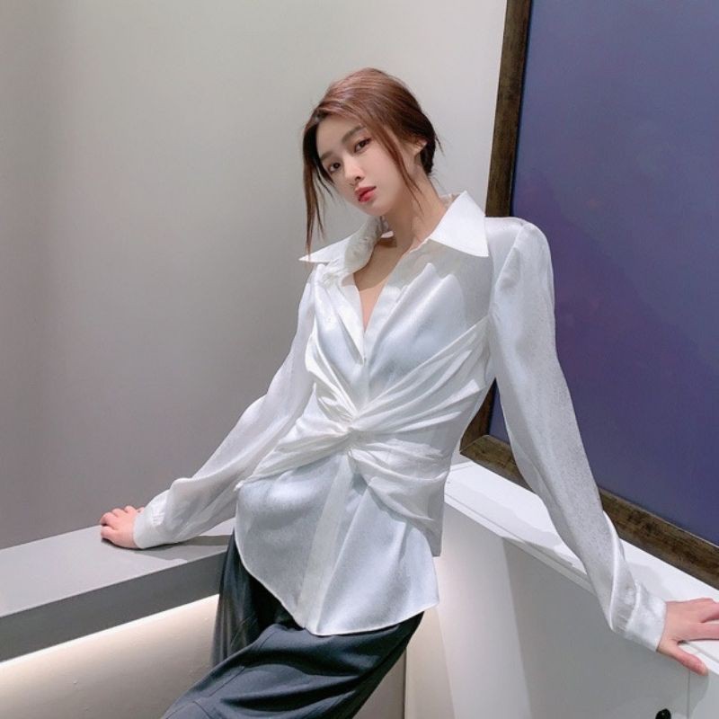 áo sơ mi nữ dài tay cá tính masion weste