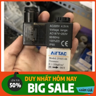 Van điện từ khí nén Airtac 2V025-08 đủ điện áp