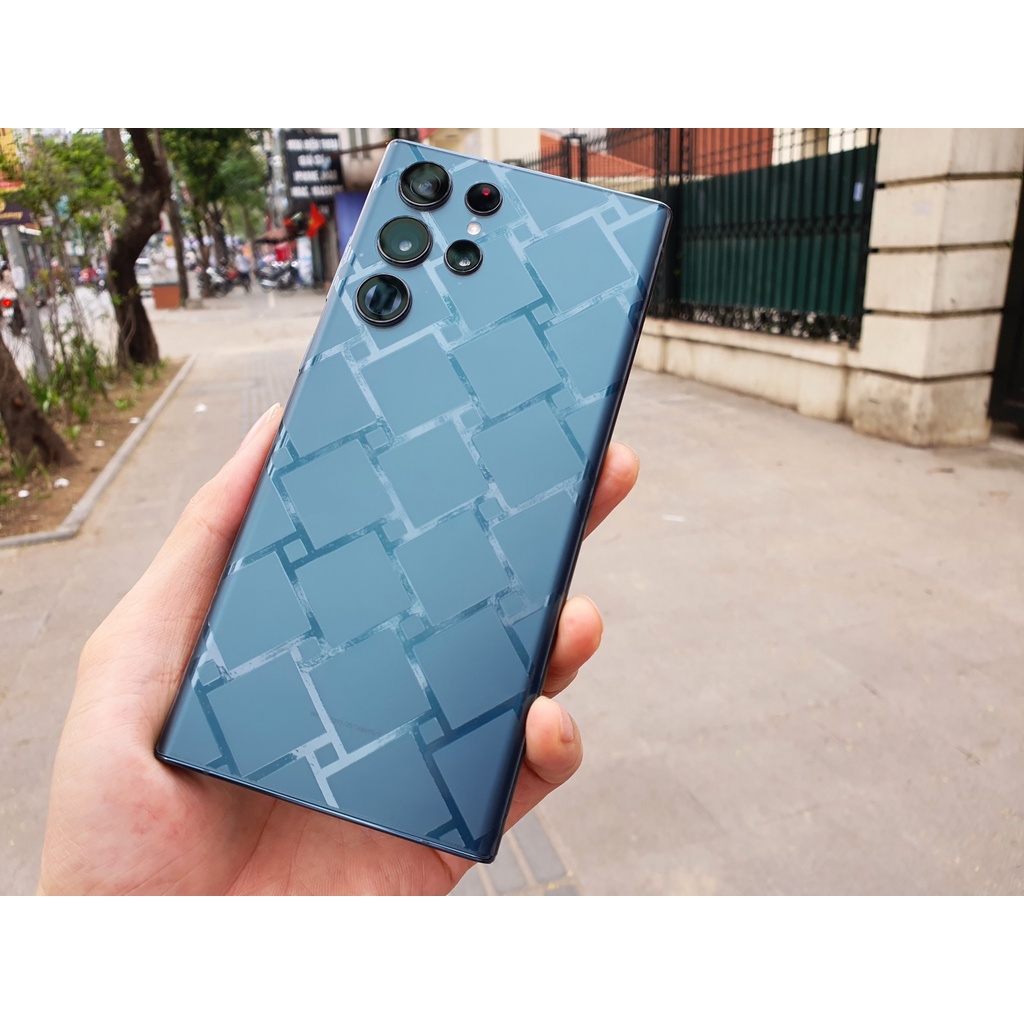 Dán Skin PPF 4D Full viền Ô vuông Samsung S22 Ultra, Fold 3, Fold 2