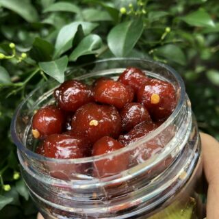 Chùm ruột rim xốc ớt hũ 400gr siêu ngon không phẩm màu ăn là ghiền