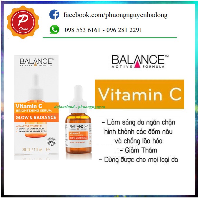 Tinh Chất Dưỡng Balance Active Formula Vitamin C Power Serum