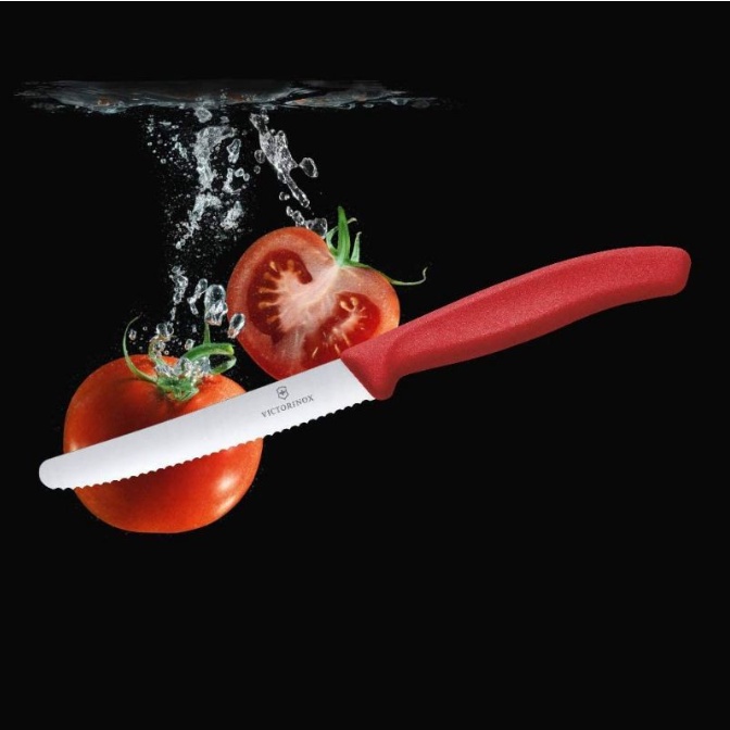 Dao gọt hoa quả Victorinox Thuỵ Sĩ lưỡi thẳng &amp; răng cưa cắt bánh mì phết bơ - Shop Viloet
