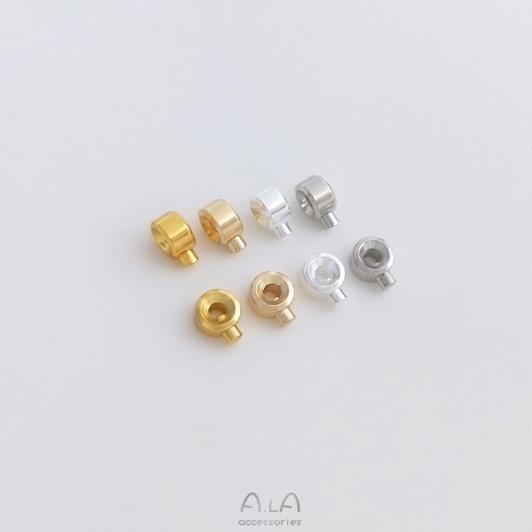 █diy゜14k●1 Miếng°Khóa Kẹp Cố Định Vòng Tay / Dây Chuyền Mạ Vàng 14K 18K diy