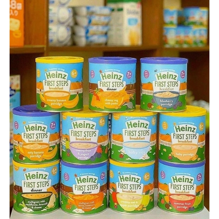 Bột ăn dặm Heizn Anh cho bé đủ vị hộp 200g