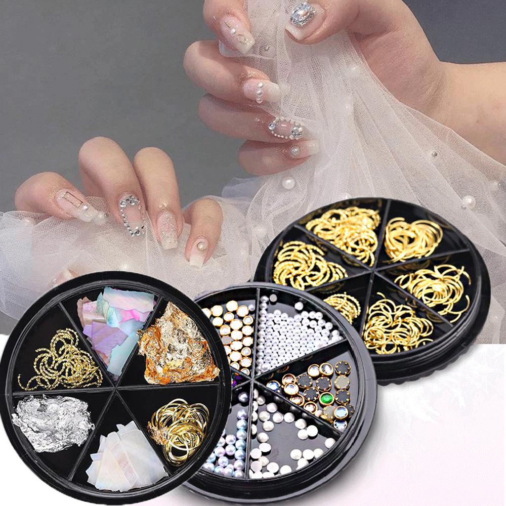 Phụ Kiện Trang Trí Móng Tay Hình Vỏ Sò Và Bướm DIY|Hạt Nhựa Foil Đính Móng Nghệ Thuật