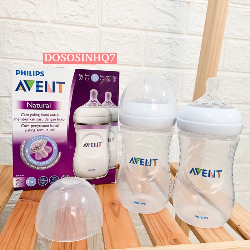 Bộ 2 bình sữa Philips Avent Natural 125ml / 260ml / 330ml