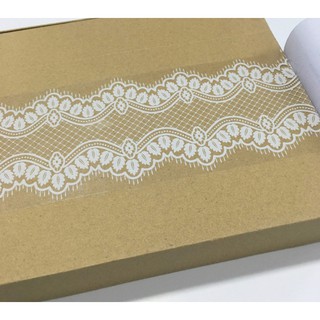 Cuộn 10m dán viền tường Viền lượn trắng keo sẵn (10m dài x 10cm cao)