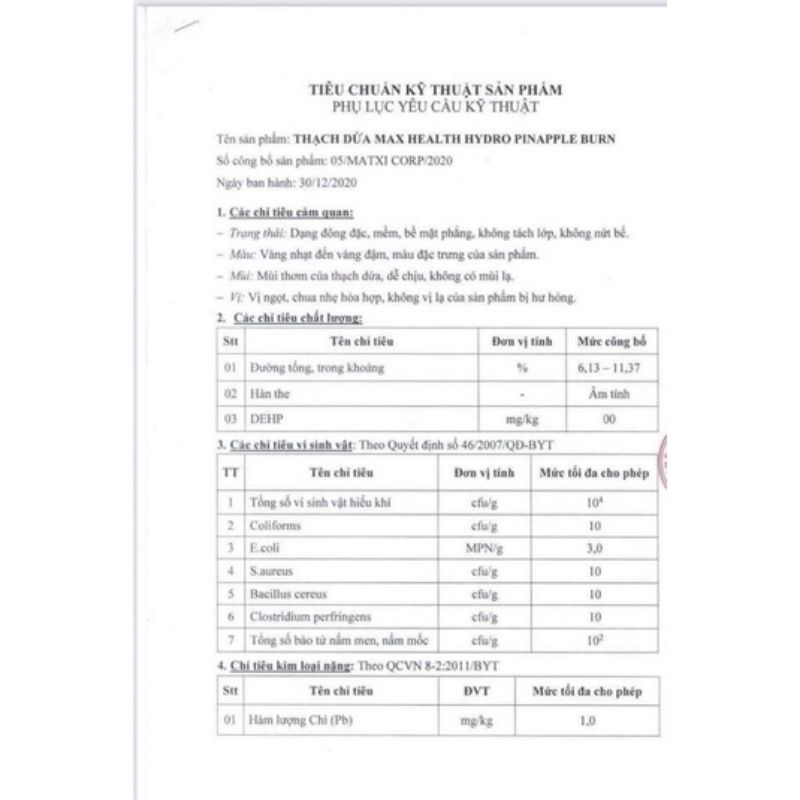 Thạch Lựu Giảm Cân Matxi Corp_Hàng Chính Hãng Tem Nguyên