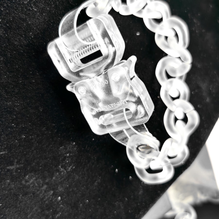Vòng 1017 ALYX 9SM transparent chain bracelet & necklace ss20