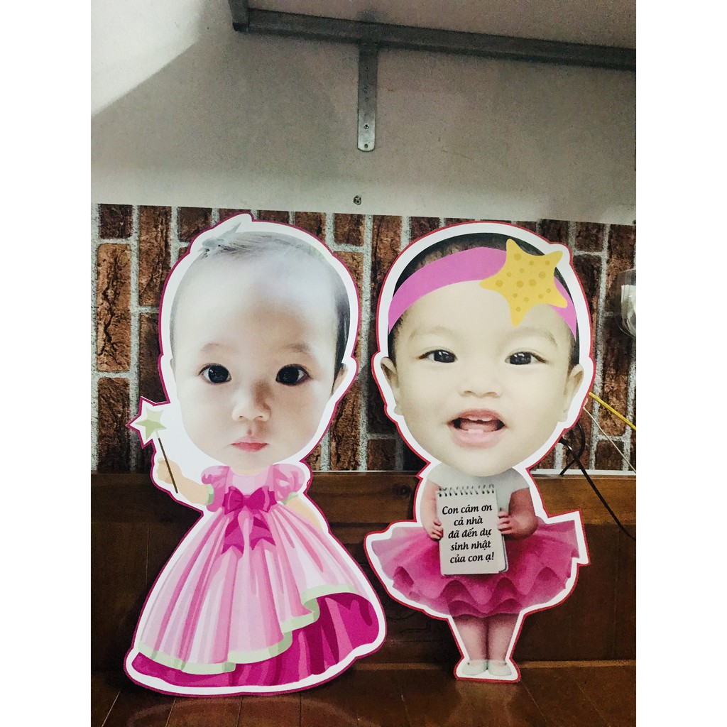 Hình chibi trang trí sinh nhật cho bé