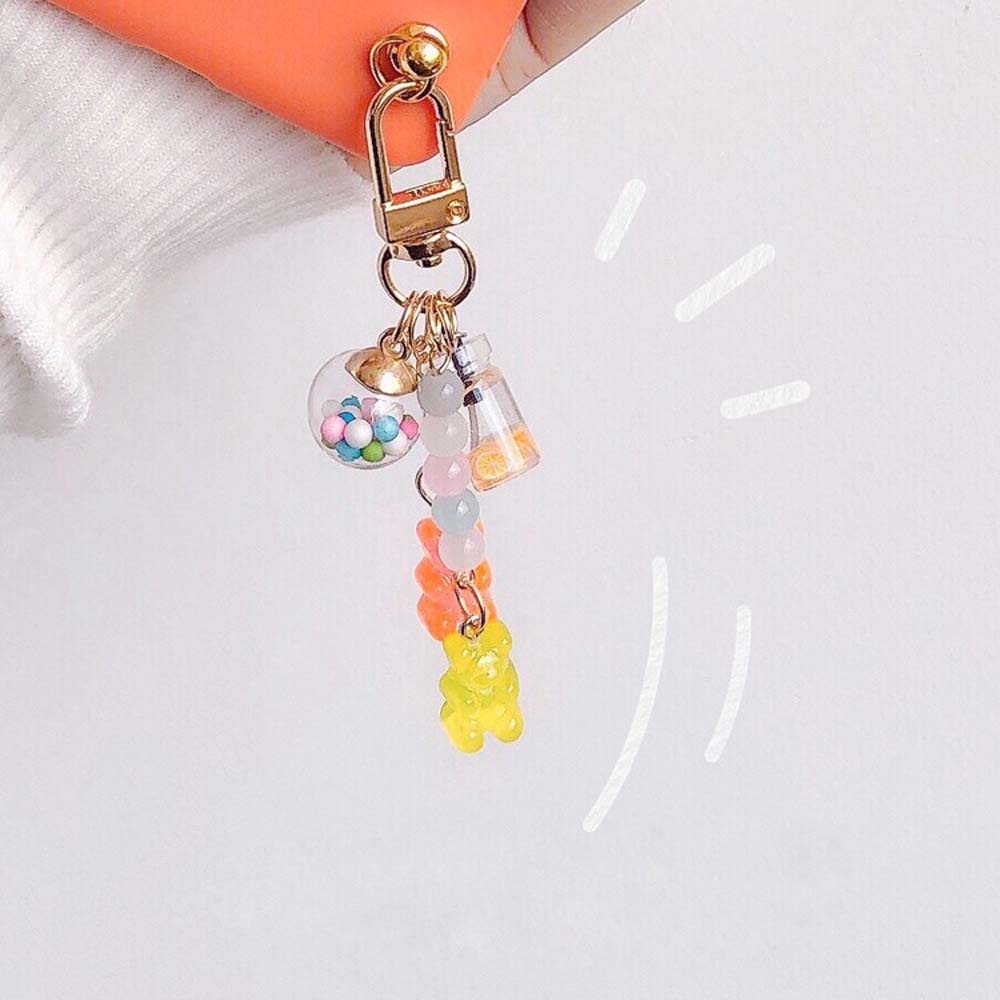 Móc Chìa Khóa Hình Gấu Bằng Acrylic Nhiều Màu Dễ Thương Cho Nam Và Nữ