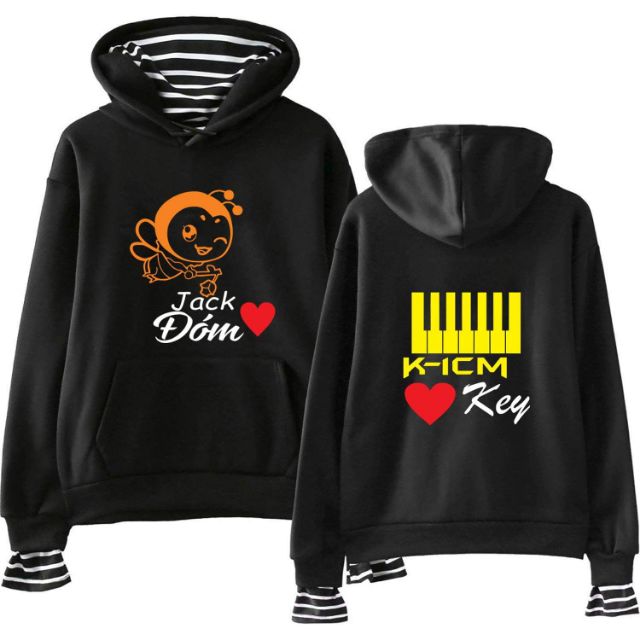 Áo hoodie JACK K-ICM phối cổ phối tay in theo yêu cầu