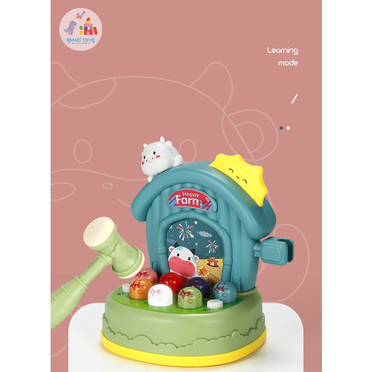 Đồ Chơi Đập Chuột Thỏ, Khủng Long Có Nhạc Cho Bé