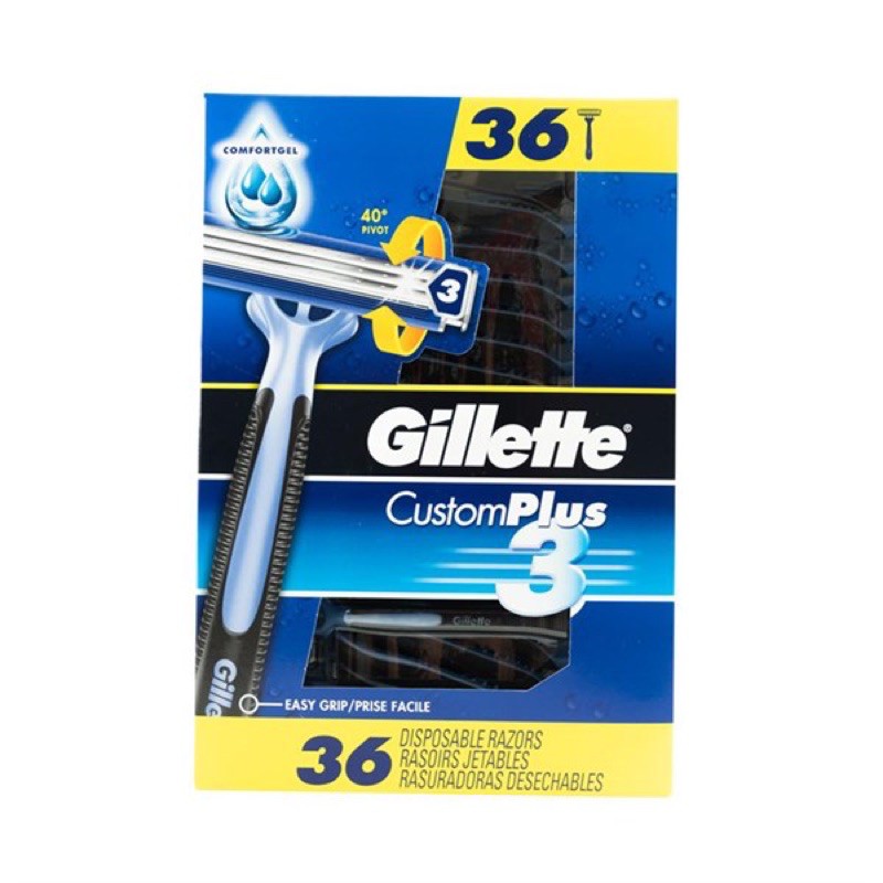 [BILL MỸ] Dao cạo râu Gillette CustomPlus 3 dành cho nam chính hãng Mỹ