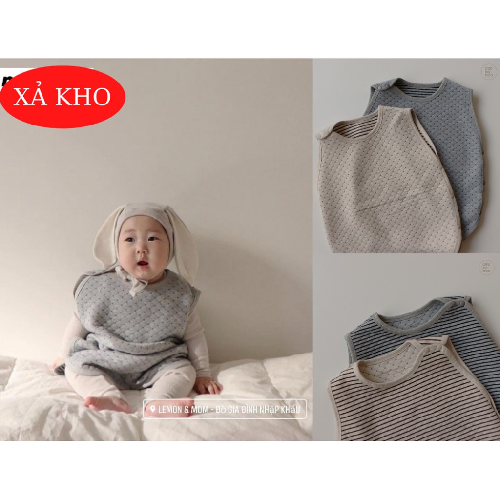 TÚI NGỦ CARO COTTON PHA NỈ PEEKABOO 2021