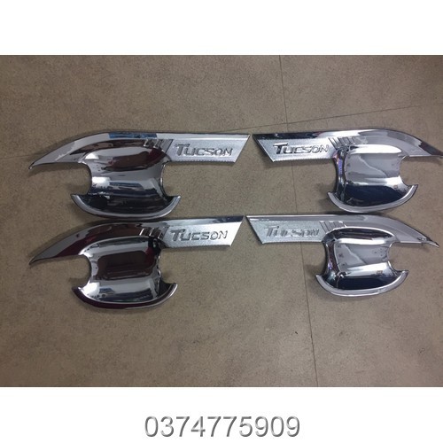 Ốp tay - hõm cửa Hyundai Tucson 2016 - 2020, Mạ crom sang trọng