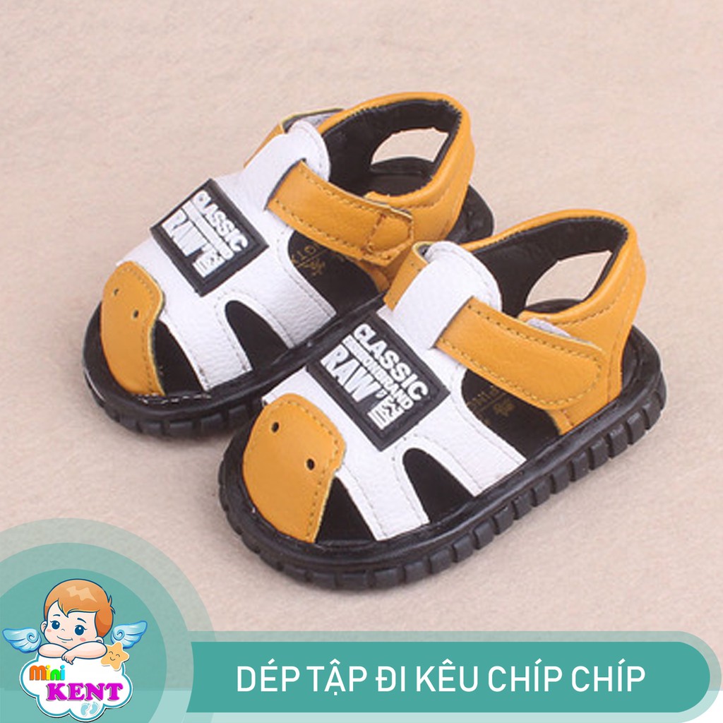 Dép tập đi cho bé trai kêu chip chip từ 6 -18M