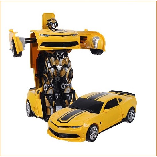 Xe biến hình siêu nhân Robot Nutifood - ôtô robo có đèn và nhạc cho bé