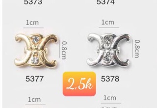 3 Charm kim loại trang trí móng tay