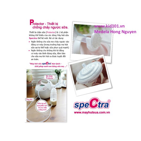 Thiết bị chặn sữa (Protector) - Phụ kiện máy hút sữa SPECTRA (Hàn Quốc)