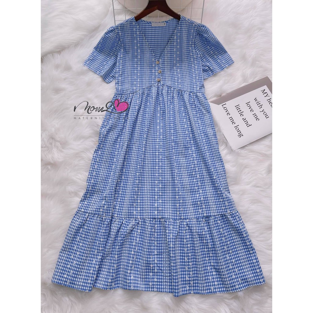 Váy Bầu Thiết Kế Công Sở, Váy Babydoll V009