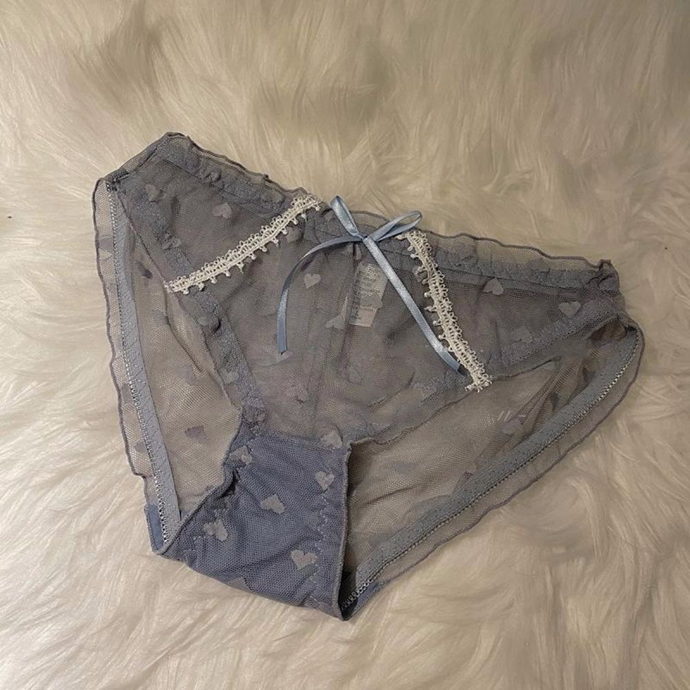 Quần Lót Phối Ren Họa Tiết Chấm Bi Thoáng Khí Thời Trang Hàn Quốc Cho Nữ