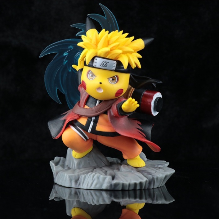Mô hình Pikachu Naruto hiền nhân thuật Shuriken - Naruto Pokemon